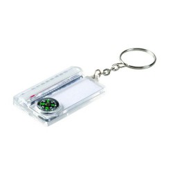 Thermometer Compass Keyring