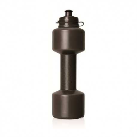 Water Bottles - Plastic Dumbell Sports Bottle w/Flip Top Lid - 650mL