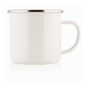 Coffee Mugs - 8cm Enamel Cup w/Stainless Rim