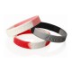 Novelties - Sectional Coloured Debossed Silicone Wristband