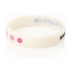 Novelties - Debossed Colour-filled Silicone Wristband