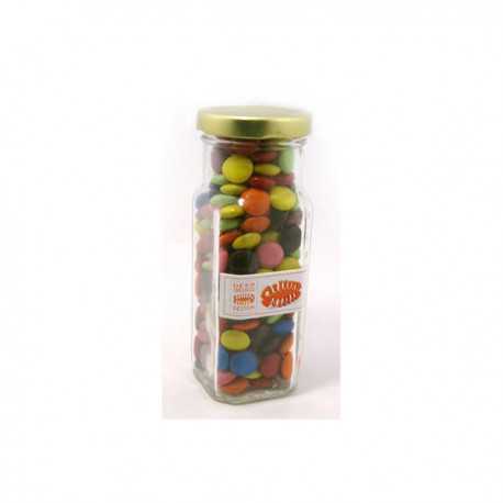 Choc Beans in Glass Tall Jar 220G (Mixed Colours)