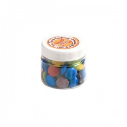 Choc Beans in Plastic Jar 65G (Corporate Colours)