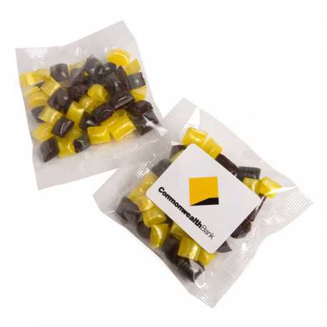 Lollies in Buckets & Jars - Corporate Coloured Humbug 50g