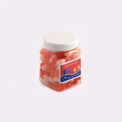 Jelly Beans in Plastic Jar 180G (Mixed Colours or Corporate Colours)