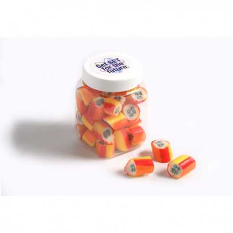 Lollies in Buckets & Jars - Personalised Rock Candy in Plastic Jar 135G