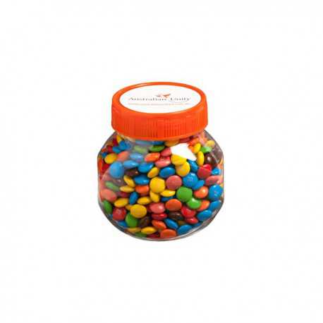 Promotional Chocolates - Plastic Jar Filled with M&Ms 145G