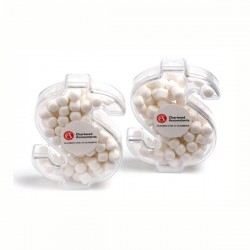 Branded Mints - Acrylic Dollar Filled with Mints 40G