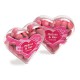 Promotional Chocolates - Acrylic Heart Filled with Choc Beans 50G (Corporate Colours)