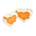 Branded Mints - Acrylic Heart Filled with Mints 50G