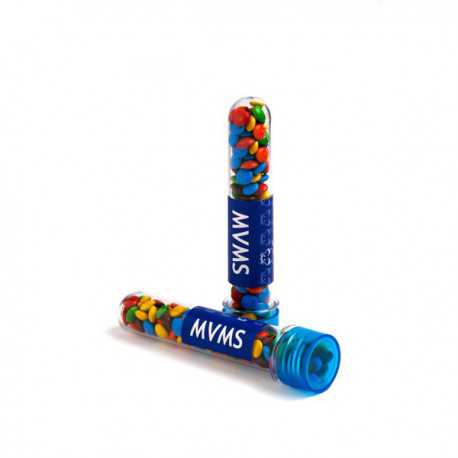 Test Tube Filled with Mini M&Ms 40G