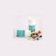 Promotional Jelly Beans - Pill Jar Filled with Jelly Beans 120G (Mixed Colours or Corporate Colours)