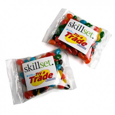 Promotional Jelly Beans - Jelly Beans Bag 100G (Mixed or Corporate Colours)