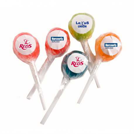 Promotional Lollies - Ball Lollipop (Mixed Colours)