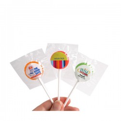 Promotional Lollies - Small Branded Lollipop