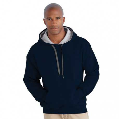 Fleece Tops - Heavy Blend Adult Contrast Hooded Sweatshirt