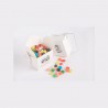 White Cardboard Noodle Box with Jelly Beans 100G (Mixed Colours or Corporate Colours)