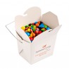 White Cardboard Noodle Box with M&Ms 100G