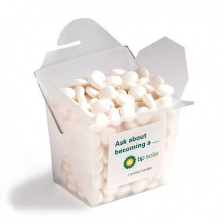 Branded Mints - Frosted Pp Noodle Box Filled with Mints 100G