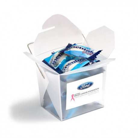 Branded Mints - Frosted PP Noodle Box Filled Mentos X 26