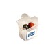 Promotional Lollies - Frosted Pp Noodle Box Filled with Lindt Lindor Balls X5