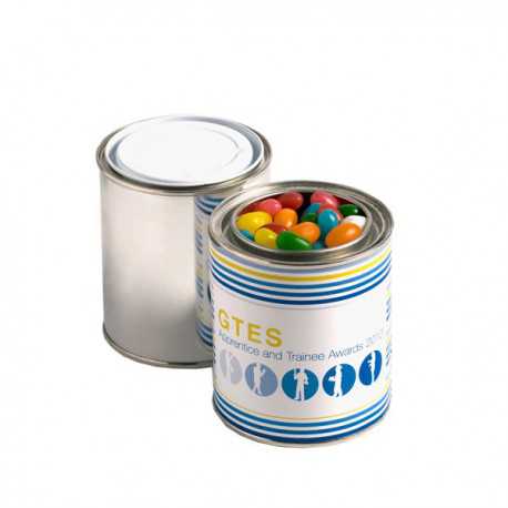 Promotional Jelly Beans - Paint Tin Filled with Jelly Beans 250G (Mixed Colours or Corporate Colours)