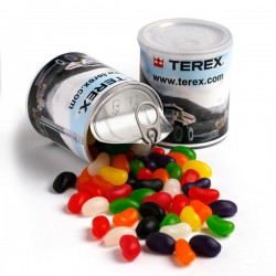 Jelly Beans in Pull Can 275G (Mixed Colours or Corporate Colours)