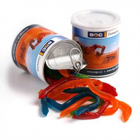 Promotional Jelly Beans - Snakes in Pull Can 200G