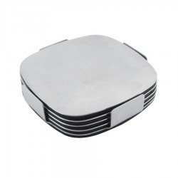 Executive Stainless Steel Coaster Set