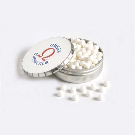 Branded Mints - Click Clack Tin Filled with Mini Mints or Musks 70G