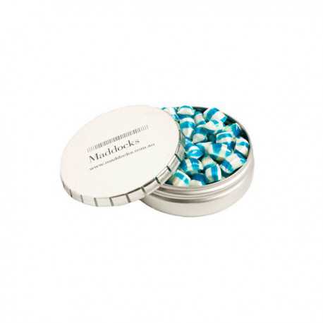 Sweets in Tin Packs - Click Clack Tin Filled with Tini Humbugs 70G