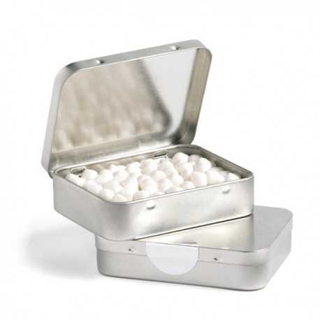 Branded Mints - Rectangle Hinge Tin Fillled with Mints or Musks 65G
