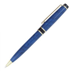Metal Promotional Pens - W22 Metal Marble Black Trim Ballpoint