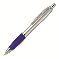 Metal Promotional Pens - Panama Silver Metal Ballpoint