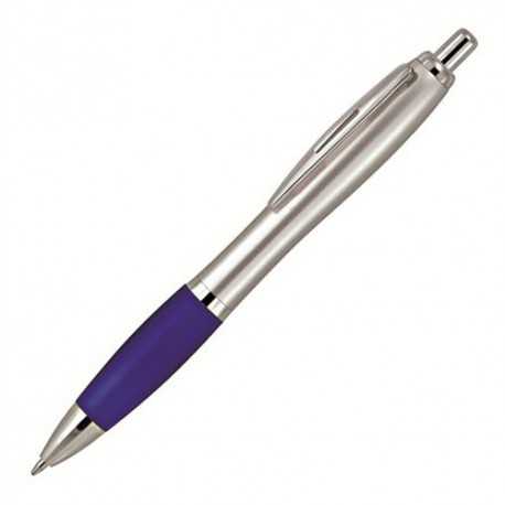 Metal Promotional Pens - Panama Silver Metal Ballpoint