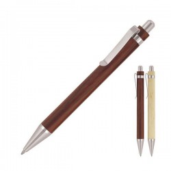 Metal Promotional Pens - Dominic Wooden Ballpoint