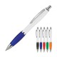 Metal Promotional Pens - Cara White Ballpoint