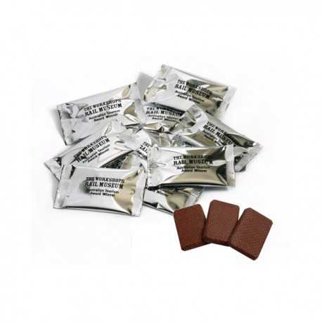Promotional Chocolates - Individual Chcolate in One Colour Printed Bag