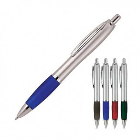 Metal Promotional Pens - Cara Metal Silver Rollerball