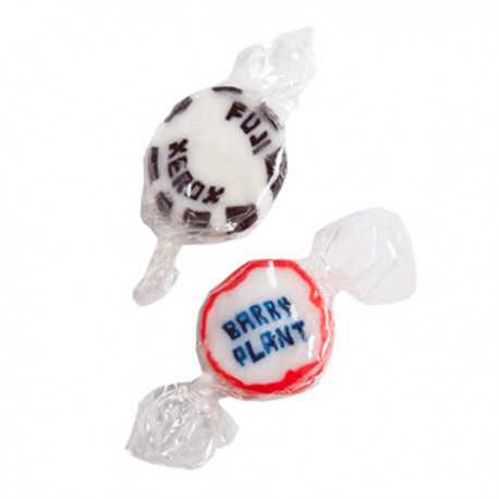 Promotional Chocolates - Individually Twist Wrapped Personalised Rock Candy