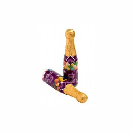 Promotional Jelly Beans - Champagne Bottle Filled with Jelly Beans 220G X 2 Stickers (Mixed Colours or Corporate Colours)