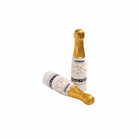 Branded Mints - Champagne Bottle Filled with Mints 220G X 2 Stickers (Chewy Mints)