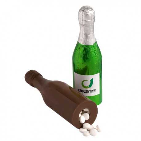 Branded Mints - Chocolate Champagne Bottle 100G Filled with 80G Mints