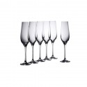 Printed Glasses - Vinoteca Flute 180ml Set of 6 Gift Boxed