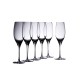 Printed Glasses - Vinoteca Flute 250ml Set of 6 Gift Boxed