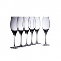 Printed Glasses - Vinoteca Flute 250ml Set of 6 Gift Boxed