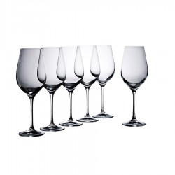 Printed Glasses - Vinoteca Red Wine 450ml Set of 6 Gift Boxed