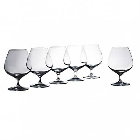 Printed Glasses - Vinoteca Brandy 550ml Set of 6 Gift Boxed