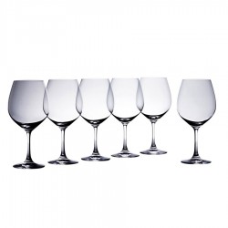 Printed Glasses - Vinoteca Bordeaux 650ml Set of 6 Gift Boxed