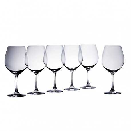 Printed Glasses - Vinoteca Bordeaux 650ml Set of 6 Gift Boxed
